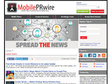 Tablet Screenshot of mobileprwire.com